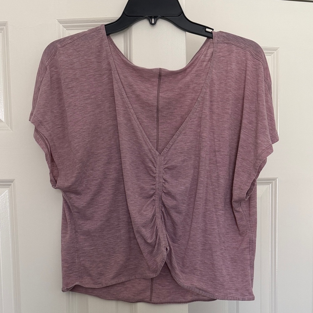 lululemon athletica Dusty Rose Ruched Crop Top